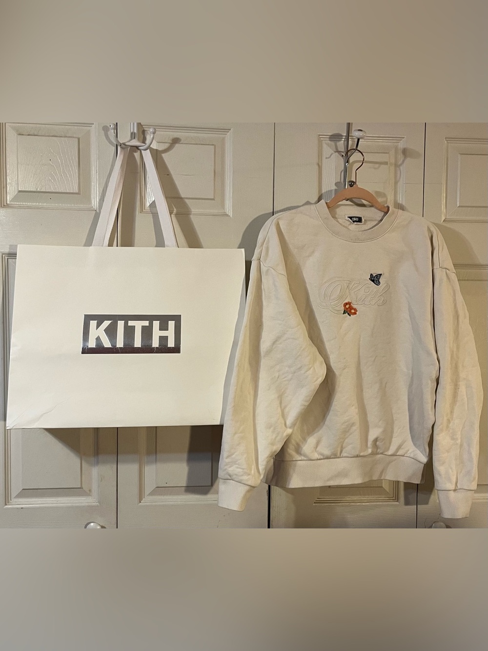 Kith Script Nelson Crewneck Sweatshirt Spring 2024 Collection Relaxed Fit Small
